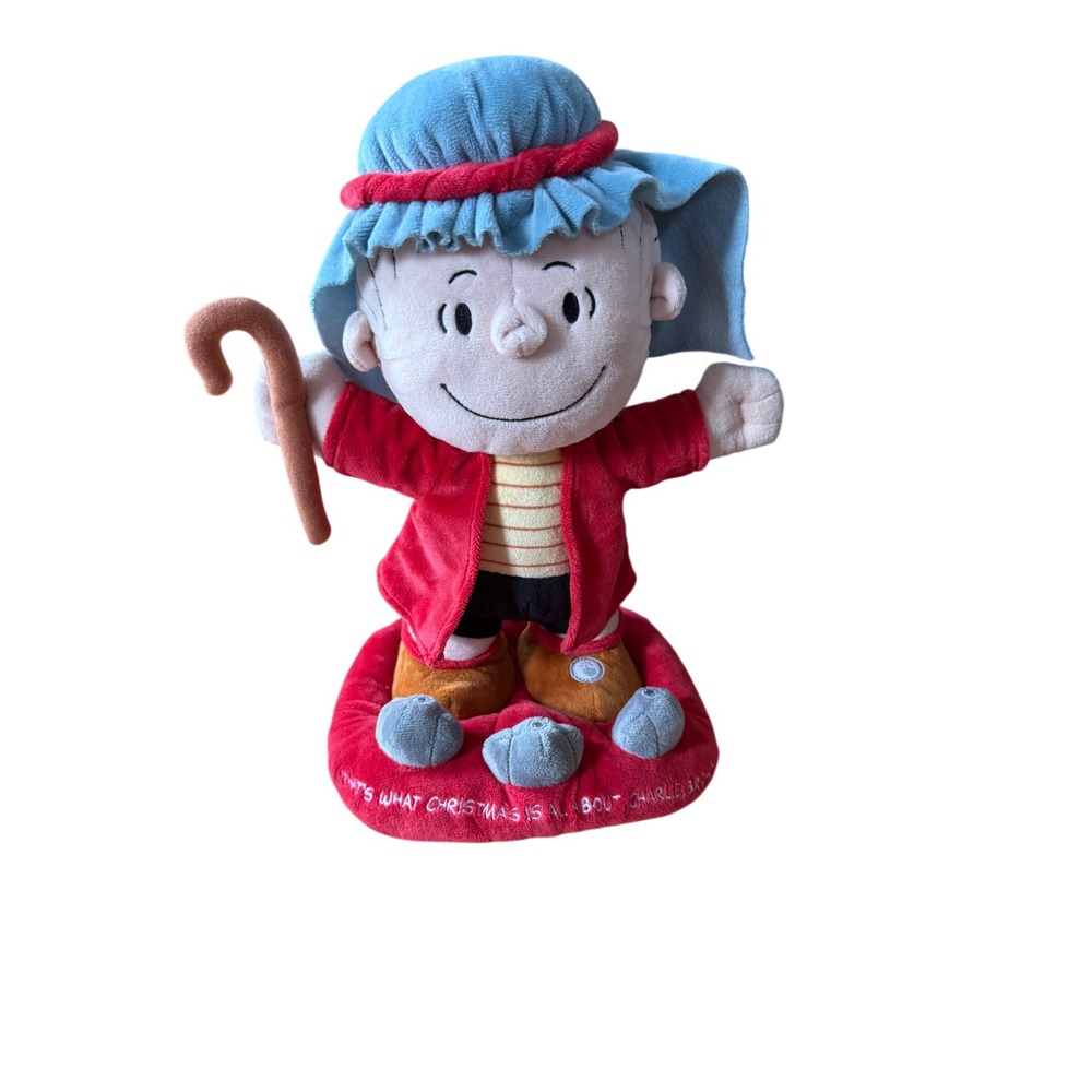 Peanuts Linus in Shepherd‎ Costume Plush With Sound, Motion and Light